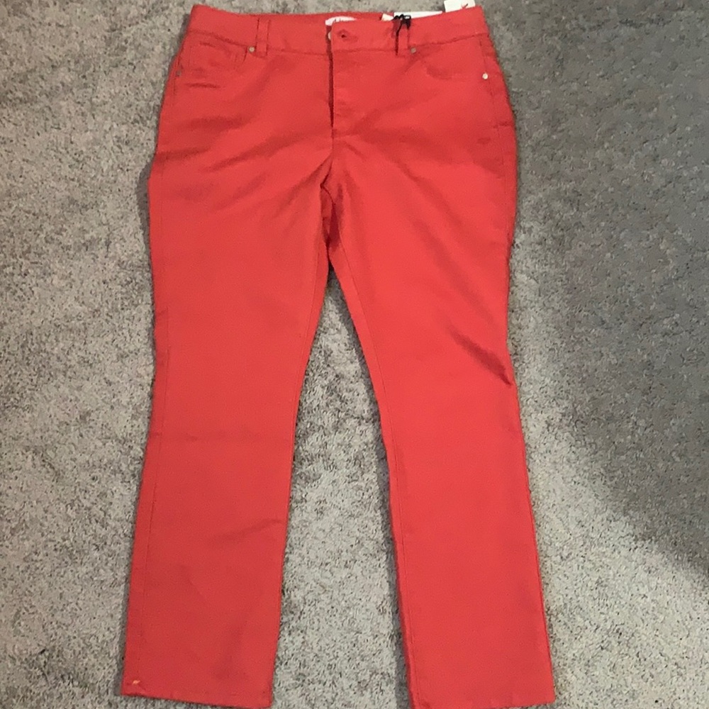 d. jeans Women's Straight Leg Jeans - Red